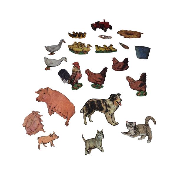 Unfinished Fabric Quiet Flannel Board Activity Book Animal Habitats Farm 125+ - Picture 12 of 12